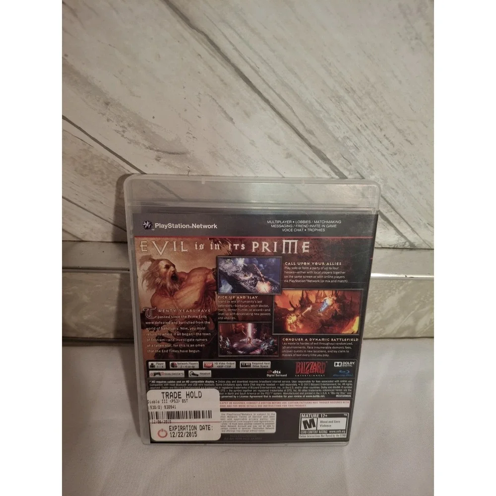 Diablo III (Sony PlayStation 3, 2013) PS3 CIB Clean Disc